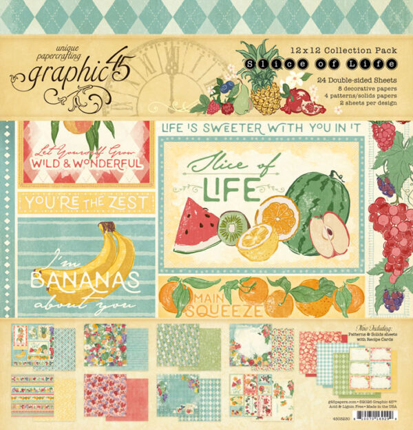 Graphic 45 Slice of Life 12X12 Collection Pack Graphic 45 Slice of Life 12X12 Collection Pack