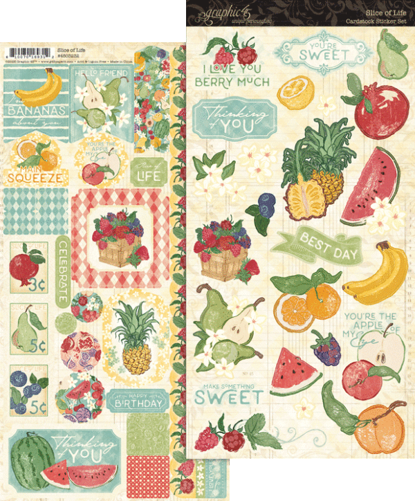 Graphic 45 Slice of Life Sticker Set Graphic 45 Slice of Life Sticker Set