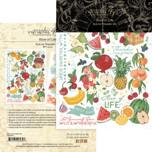 Graphic 45 Slice of Life Rub-on Transfers