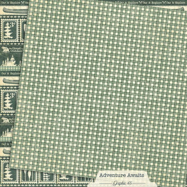 Graphic 45 Adventure Awaits 12X12 Adventure Awaits Borders