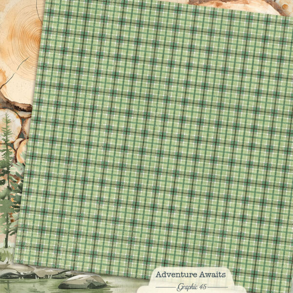 Graphic 45 Adventure Awaits 12X12 Woodland Layout