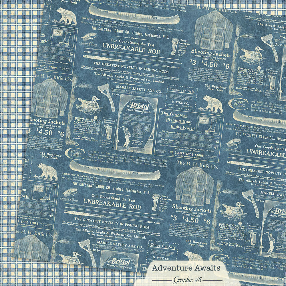 Graphic 45 Adventure Awaits 12X12 Outdoor Catalogue