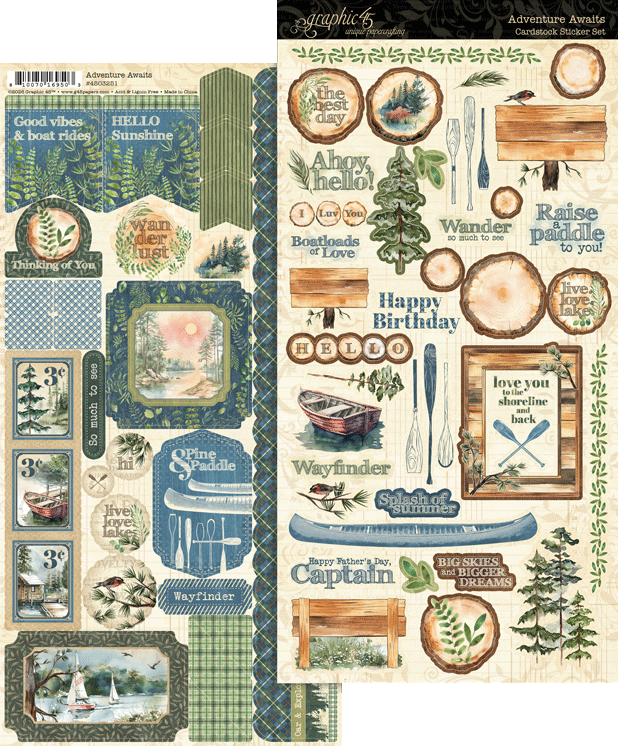 Graphic 45 Adventure Awaits Sticker Set