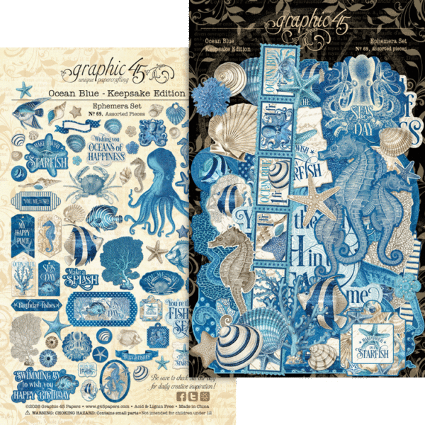 Graphic 45 Ocean Blue Keepsake Kit