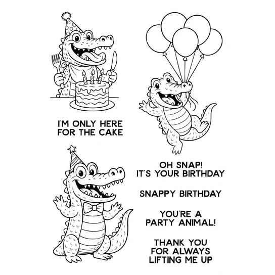 Simon Hurley Stamp/Die Snappy Birthday Bundle