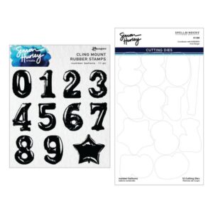 Simon Hurley Stamp/Die Number Balloons Bundle