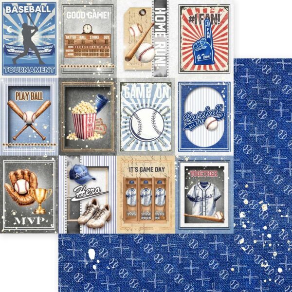 MEMORY PLACE 12X12 BASEBALL HOME RUN