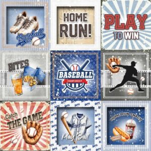 MEMORY PLACE 12X12 BASEBALL PLAY TO WIN