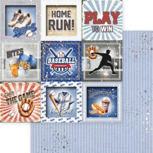 MEMORY PLACE 12X12 BASEBALL PLAY TO WIN