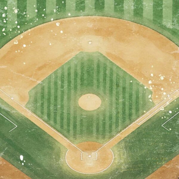 MEMORY PLACE 12X12 BASEBALL ON THE FIELD