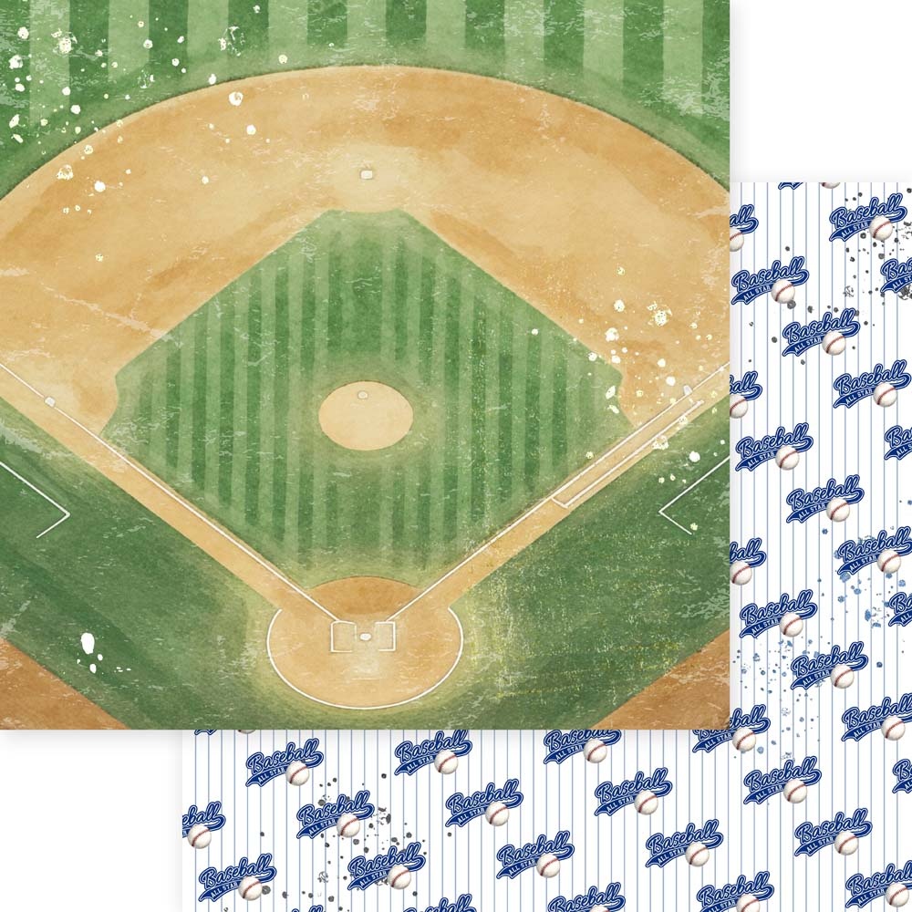 MEMORY PLACE 12X12 BASEBALL ON THE FIELD