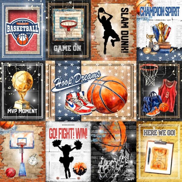 MEMORY PLACE 12X12 BASKETBALL HOOPS & DREAMS