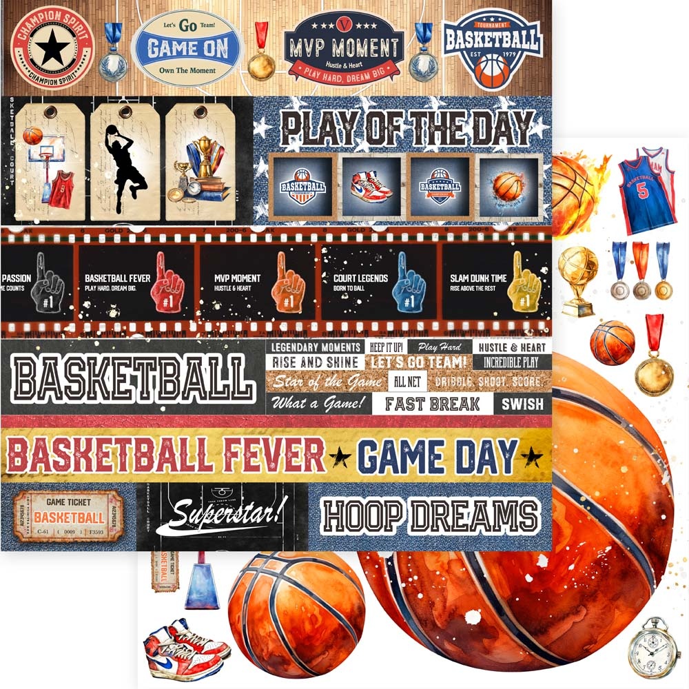 MEMORY PLACE 12X12 BASKETBALL FAST BREAK