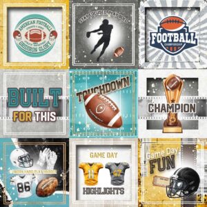 MEMORY PLACE 12X12 FOOTBALL BUILT FOR THIS