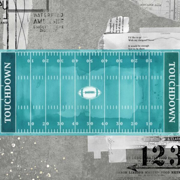 MEMORY PLACE 12X12 FOOTBALL TOUCHDOWN
