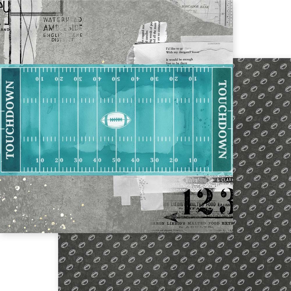 MEMORY PLACE 12X12 FOOTBALL TOUCHDOWN