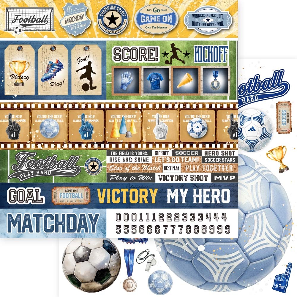 MEMORY PLACE 12X12 MATCHDAY SCORE!