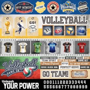 MEMORY PLACE 12X12 VOLLEYBALL VOLLEYBALL