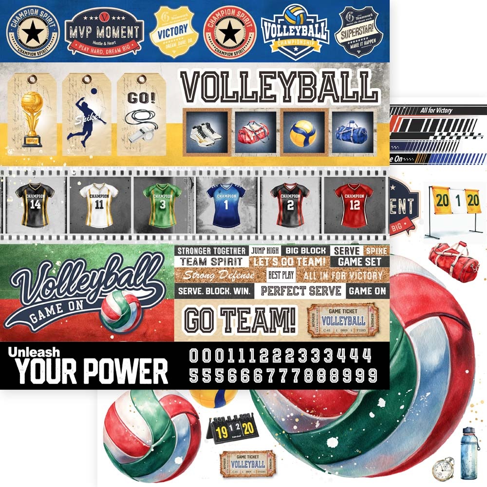 MEMORY PLACE 12X12 VOLLEYBALL VOLLEYBALL