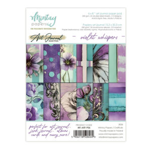 Mintay 6 X 8 Art Journal Pad Violet Whispers