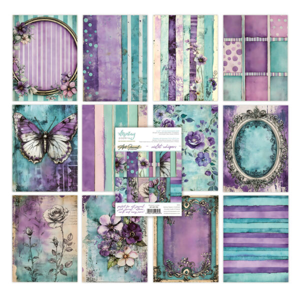 Mintay 6 X 8 Art Journal Pad Violet Whispers