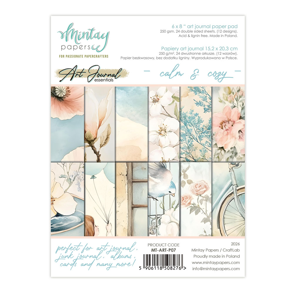 Mintay 6 X 8 Art Journal Pad Calm & Cozy