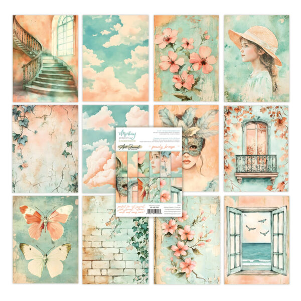 Mintay 6 X 8 Art Journal Pad Peachy Breeze