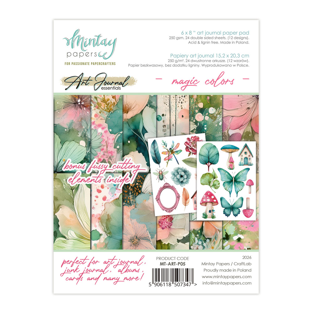 Mintay 6 X 8 Art Journal Pad Magic Colors
