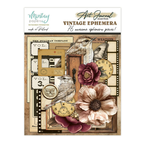 Mintay Art Journal Ephemera Pack Vintage