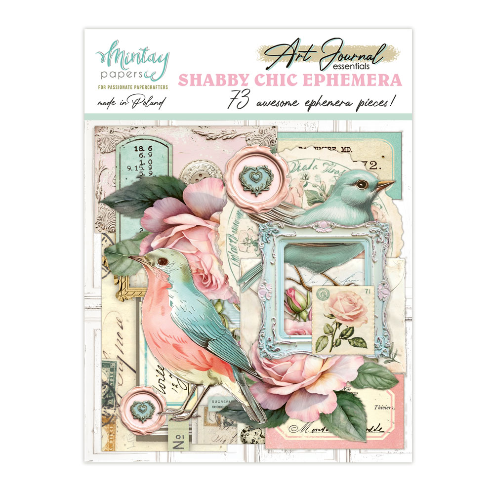 Mintay Art Journal Ephemera Pack Shabby Chic