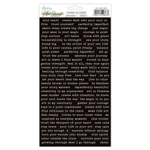 Mintay 6 X 12 Art Journal Sticker Phrases 1 Black