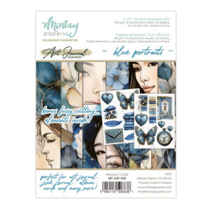 Mintay 6 X 8 Art Journal Pad Blue Portraits