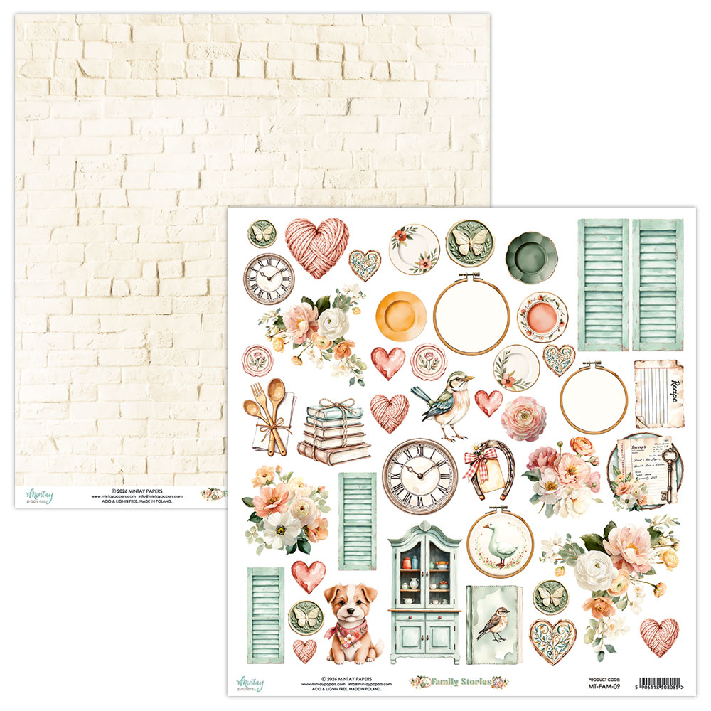 Mintay Family Stories 12 X 12 Elements Paper