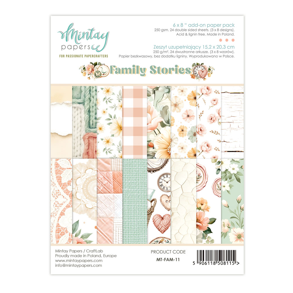 Mintay Family Stories 6 X 8 Add-on Paper Pad