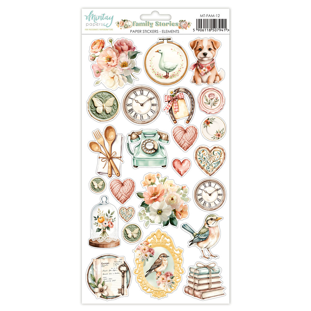 Mintay Family Stories 6 X 12 Paper Stickers Elements