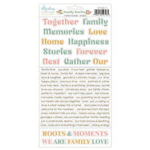 Mintay Family Stories 6 X 12 Paper Stickers Words