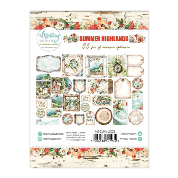 Mintay Summer Highlands Paper Ephemera