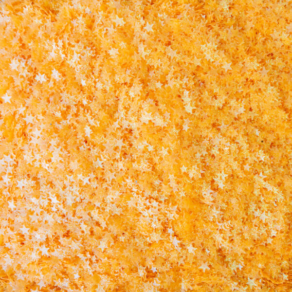 Trinity Embellishment Tangerine Sparkle Stars Confetti