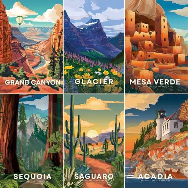 Carta Bella National Parks No. 2 12X12 Hike Journaling Cards