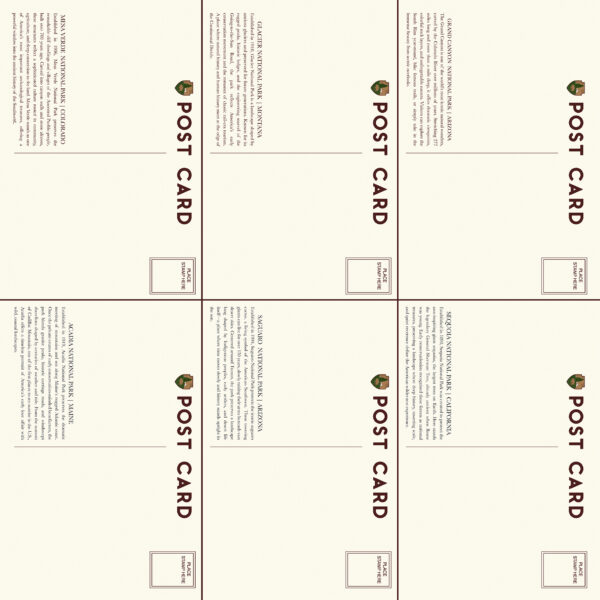 Carta Bella National Parks No. 2 12X12 Hike Journaling Cards