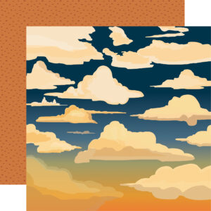Carta Bella National Parks No. 2 12X12 Cloudy Sky