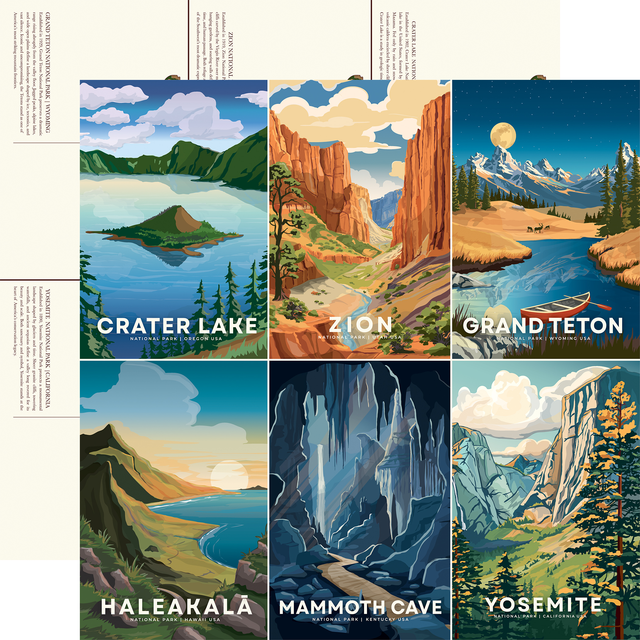 Carta Bella National Parks No. 2 12X12 Discover Journaling Cards