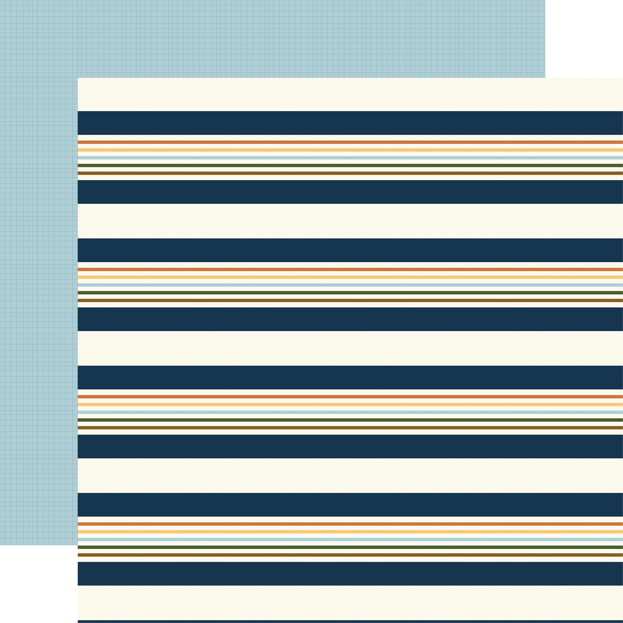 Carta Bella National Parks No. 2 12X12 Scenic Stripes