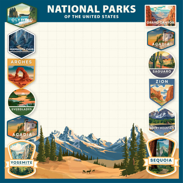 Carta Bella National Parks No. 2 12X12 Adventure Layout