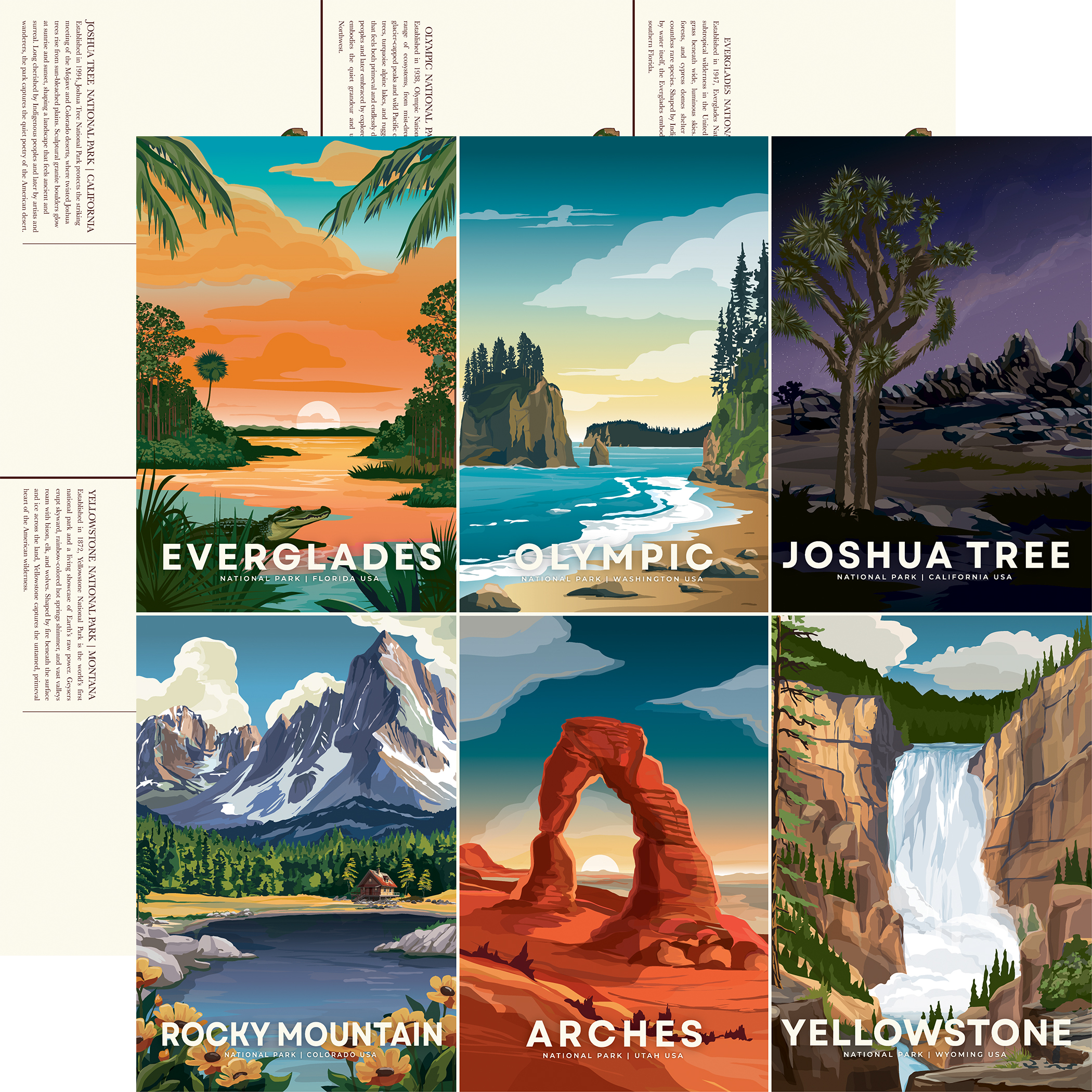 Carta Bella National Parks No. 2 12X12 Outdoors Journaling Cards