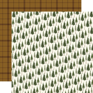 Carta Bella National Parks No. 2 12X12 Evergreen Trees