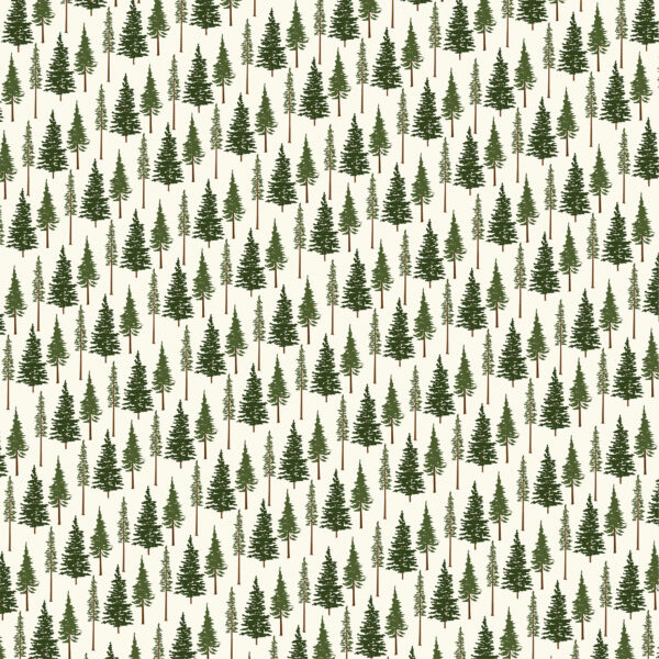Carta Bella National Parks No. 2 12X12 Evergreen Trees