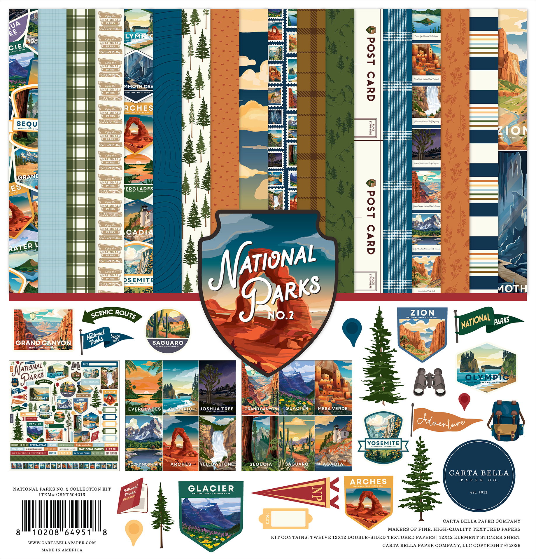 Carta Bella National Parks No. 2 Collection Kit