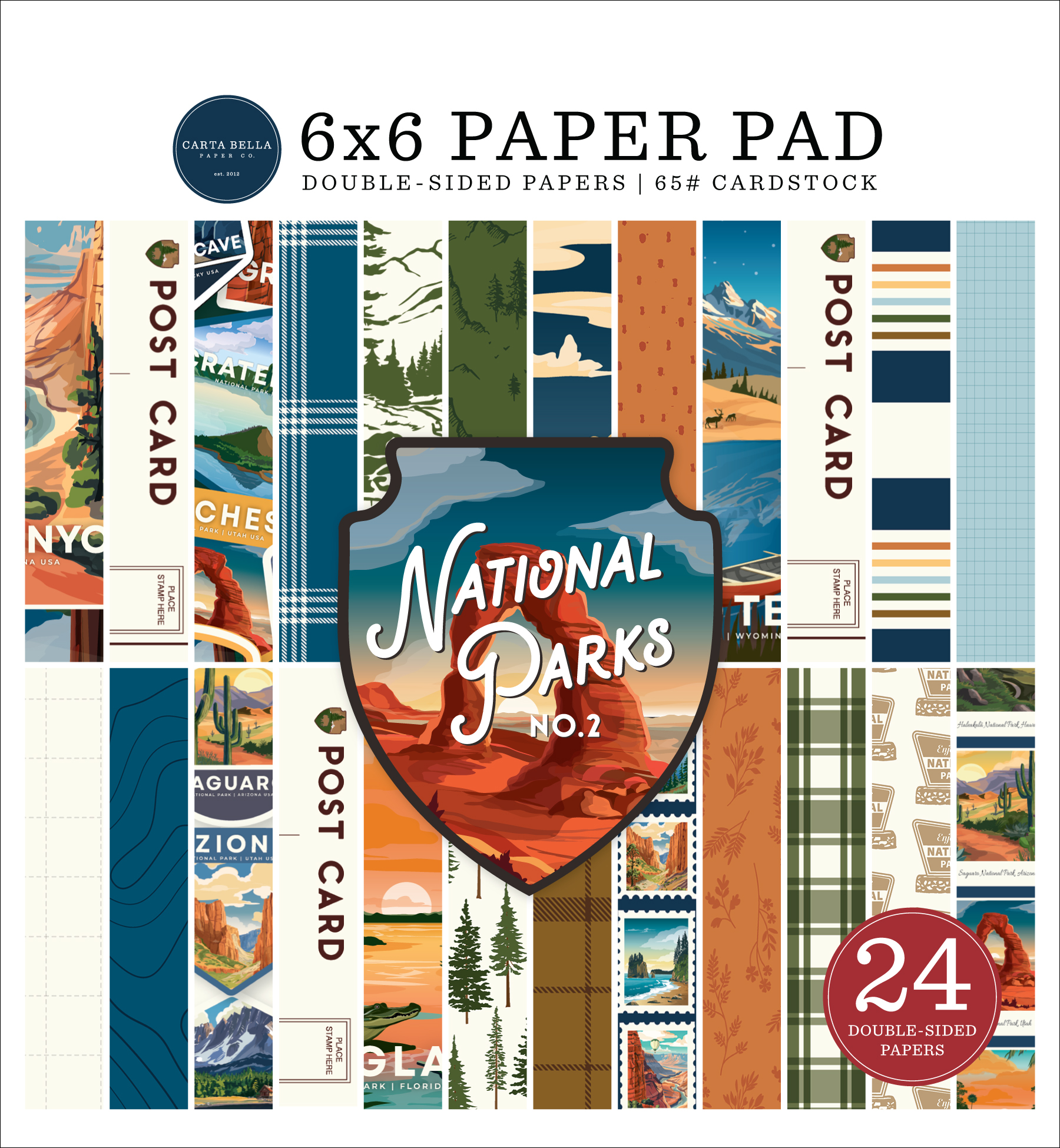 Carta Bella National Parks No. 2 6X6 Paper Pad