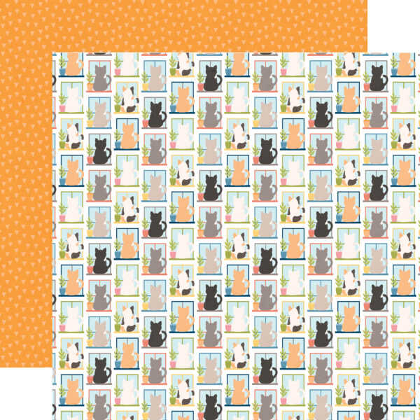 Echo Park Cat Lover 12X12 Cats in the Window